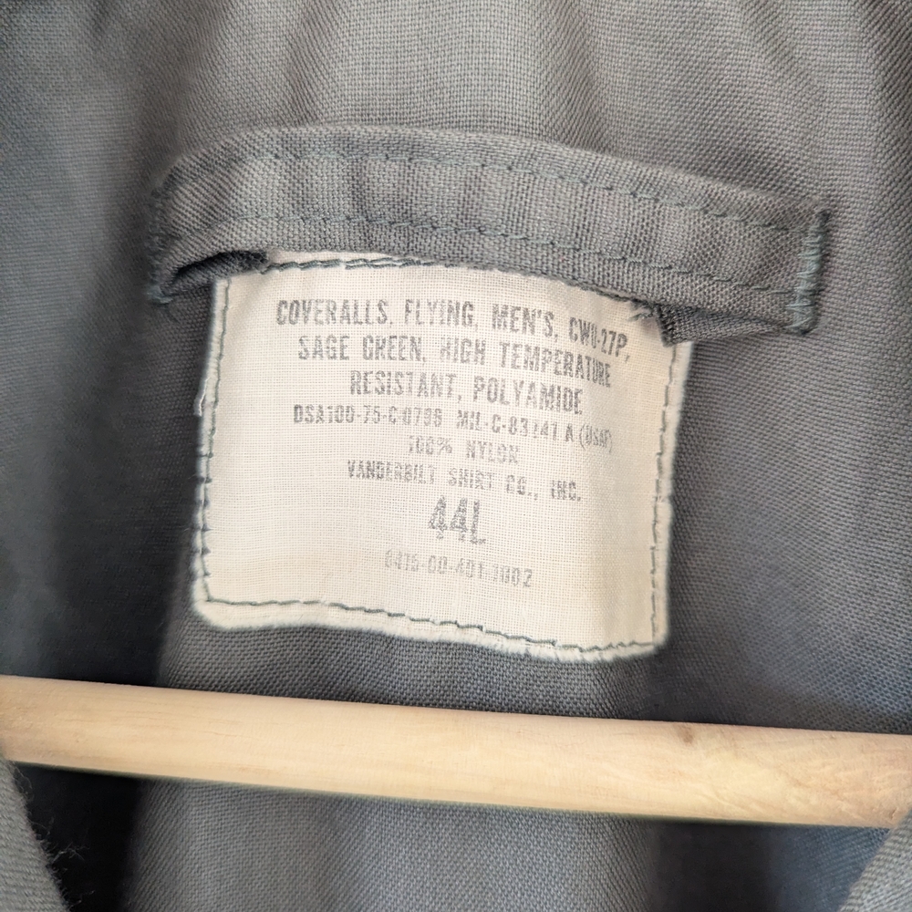 Vintage 1975 US Armed Forces CWU-27/P Flightsuit – 44L - Picture 2 of 15